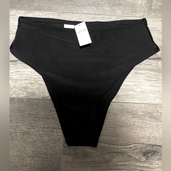 NWT Aerie Black High-Cut Bikini Bottom – Size XS - Picture 2 of 4